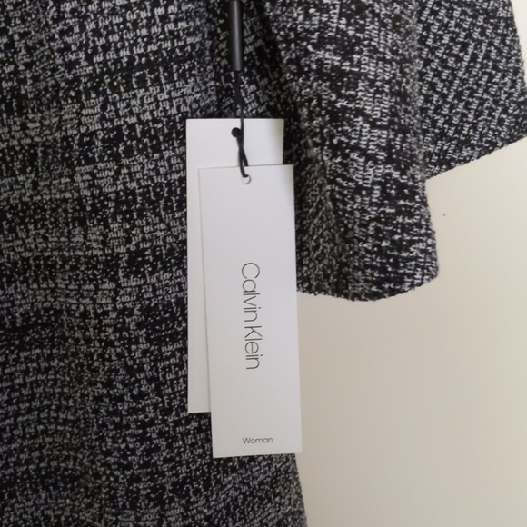 Calvin Klein Plus Size Plaid Bell-Sleeve Dress - Picture 8 of 13